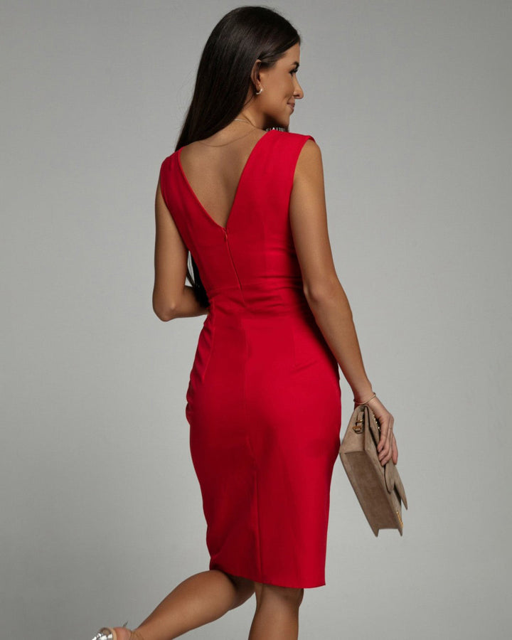 Maud™ | Elegante vestido con escote en V y abertura