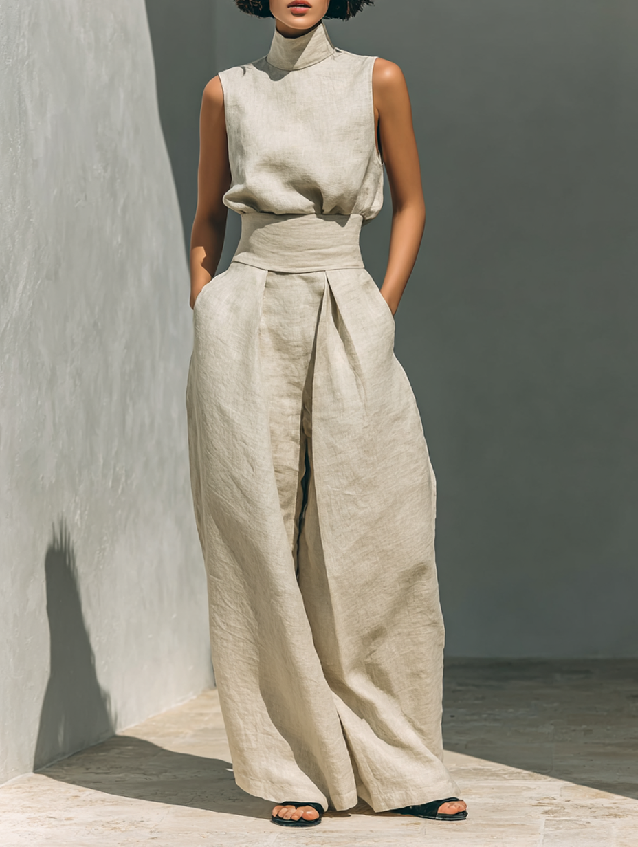 MARIA | CONJUNTO MINIMALISTA DE LINO