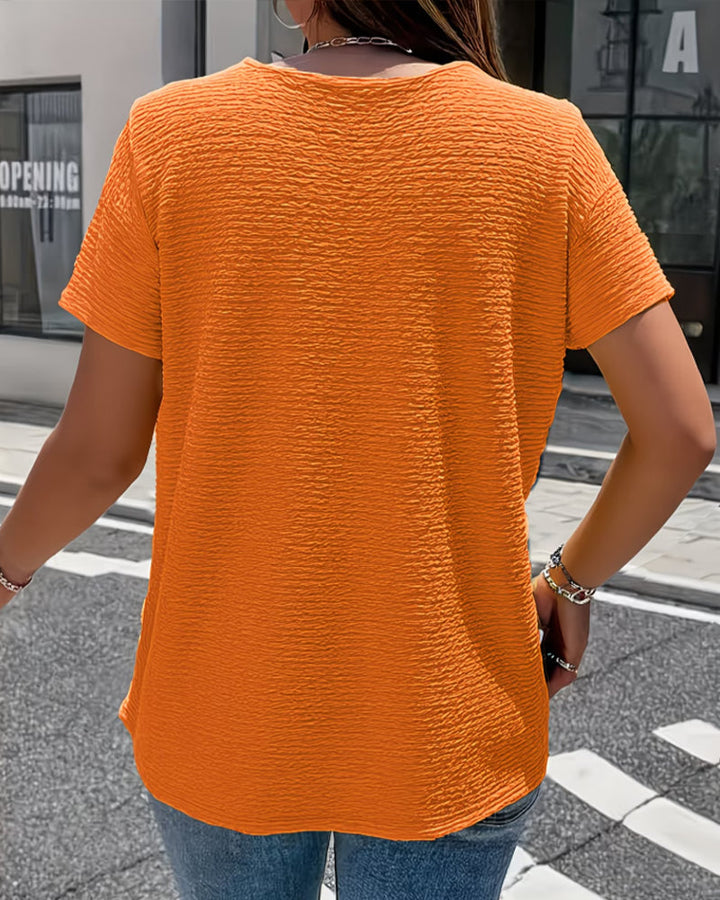Camiseta Cuello Peter Pan con Botones