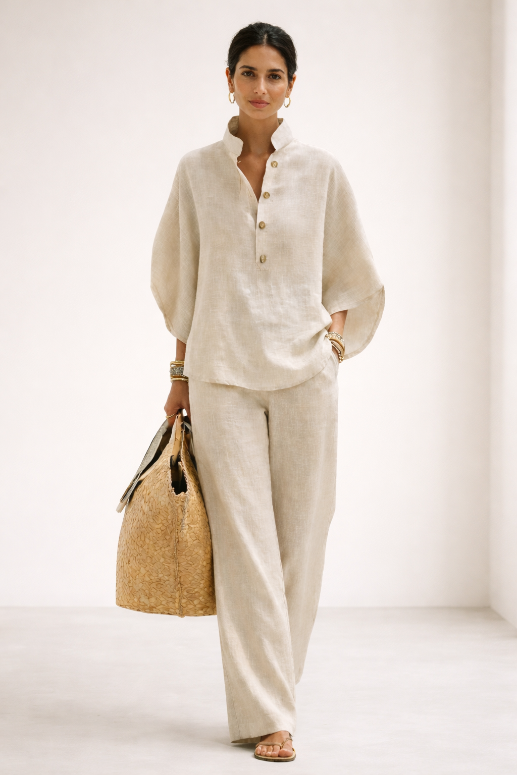 Lorena™  | Conjunto de Algodón y Lino