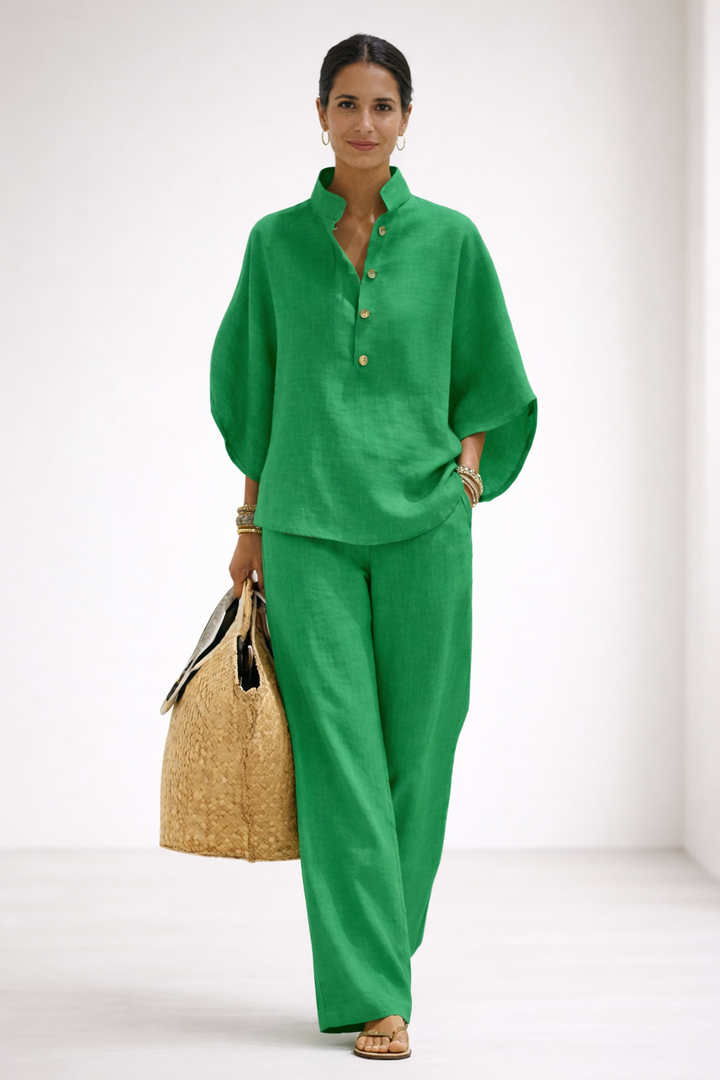 Lorena™  | Conjunto de Algodón y Lino