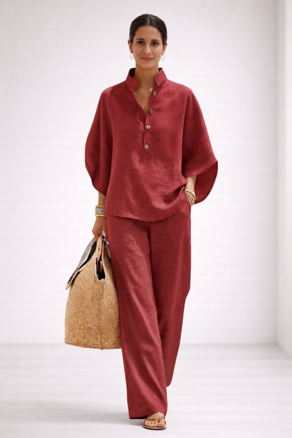 Lorena™  | Conjunto de Algodón y Lino