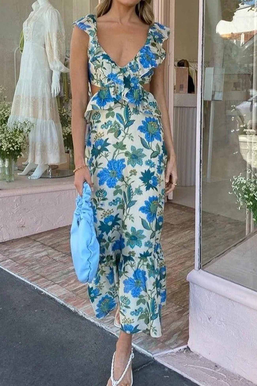 Yafit™ | Vestido Floral con Volantes