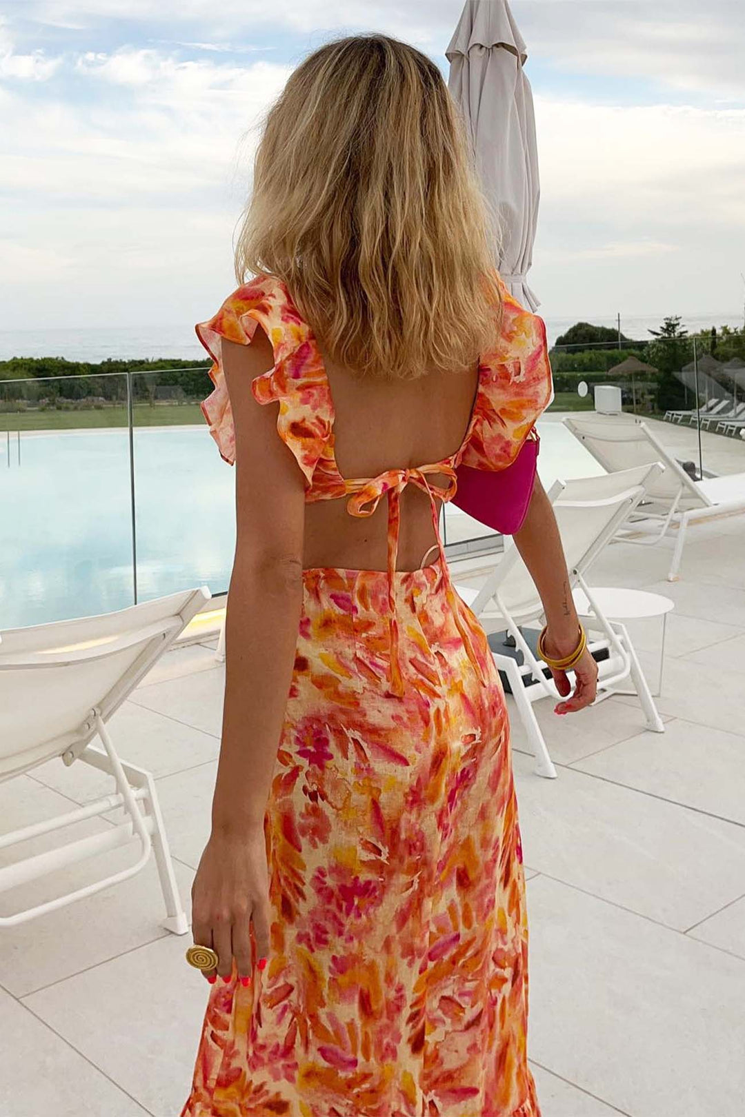 Yafit™ | Vestido Floral con Volantes