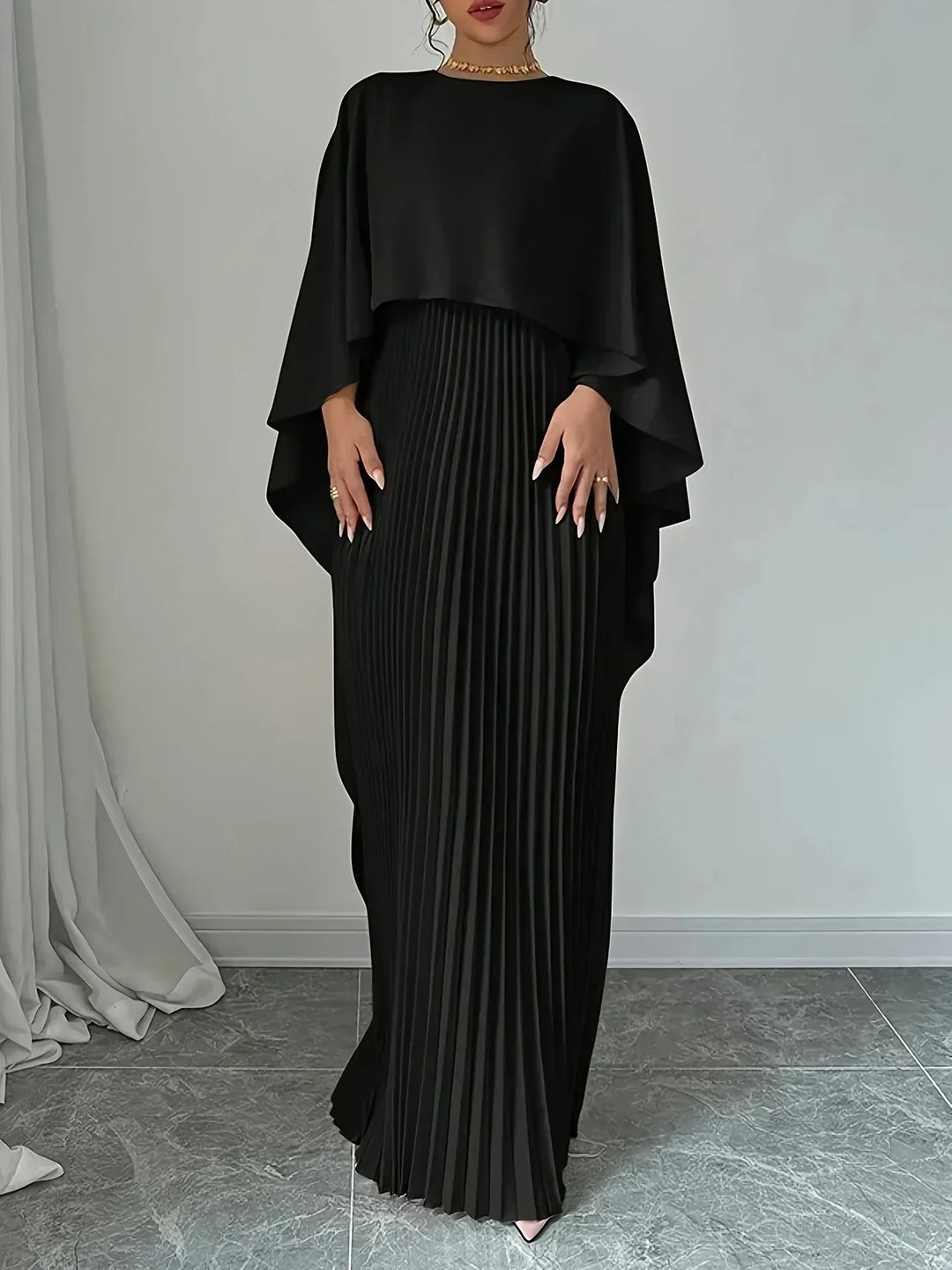 Lilach™ | Vestido con Mangas de Murciélago