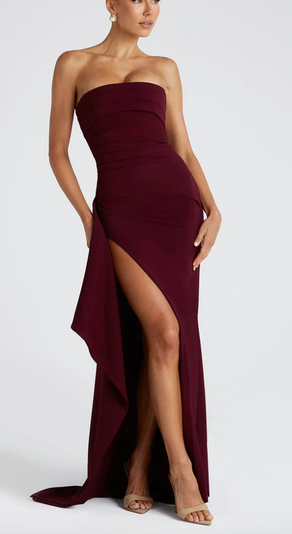 Omina™ | Vestido Maxi Luxe Sin Tirantes