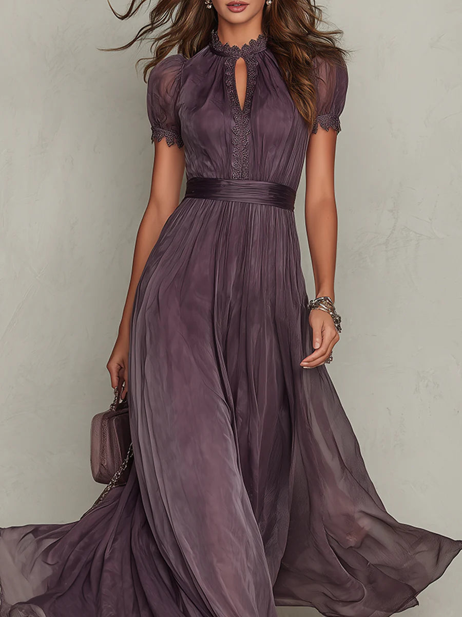 Flavia™ | Vestido Largo Violeta