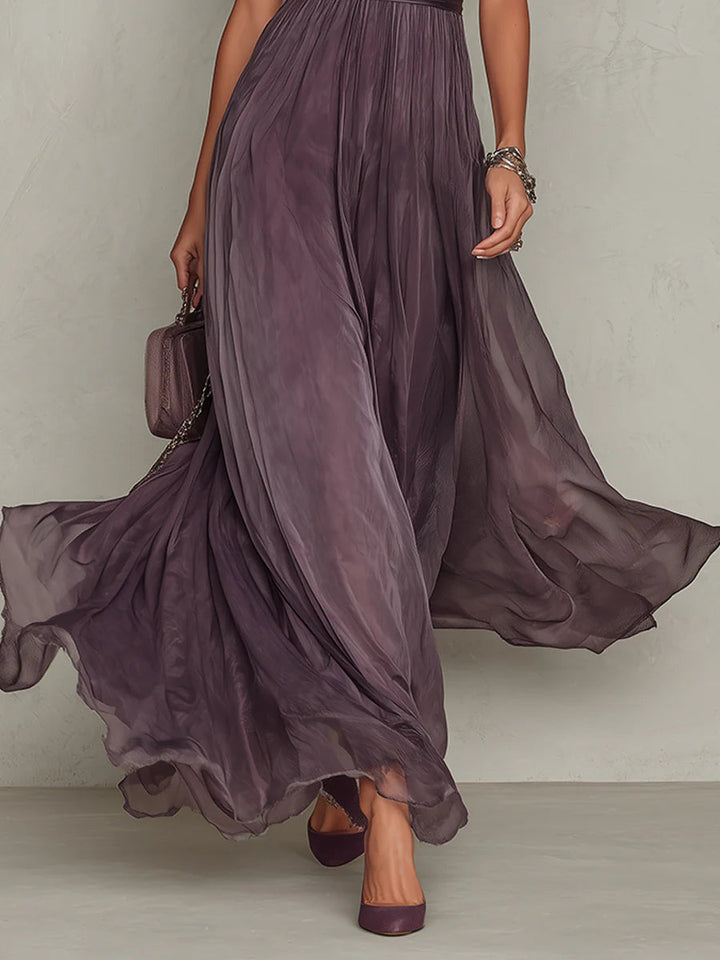 Flavia™ | Vestido Largo Violeta