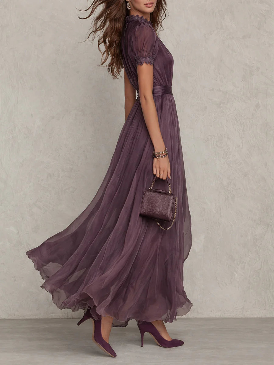 Flavia™ | Vestido Largo Violeta
