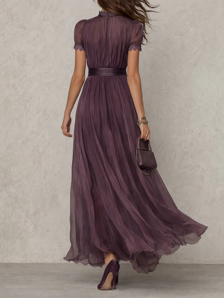Flavia™ | Vestido Largo Violeta