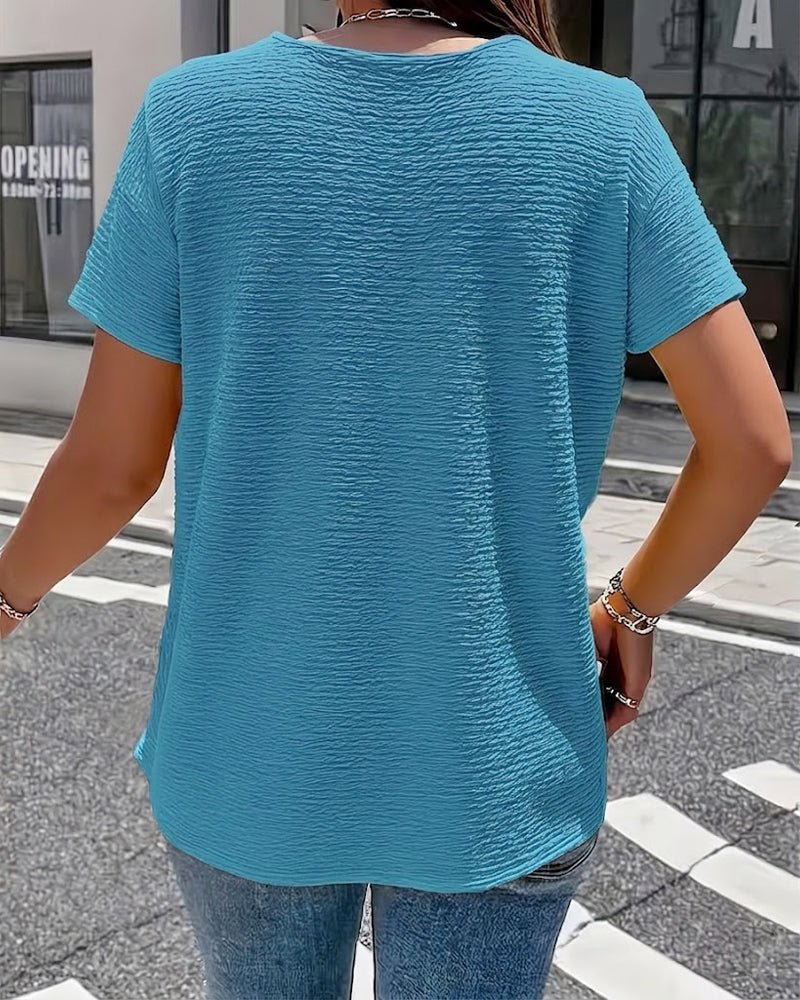 Camiseta Cuello Peter Pan con Botones
