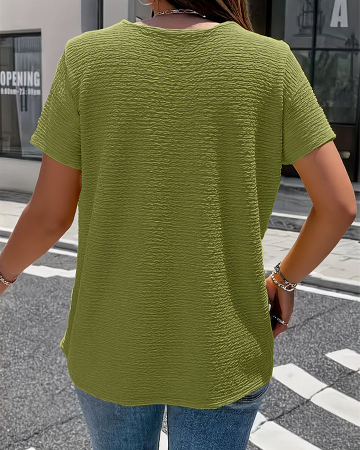 Camiseta Cuello Peter Pan con Botones