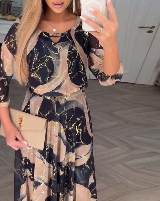 Julia | Vestido de Chifón Impreso