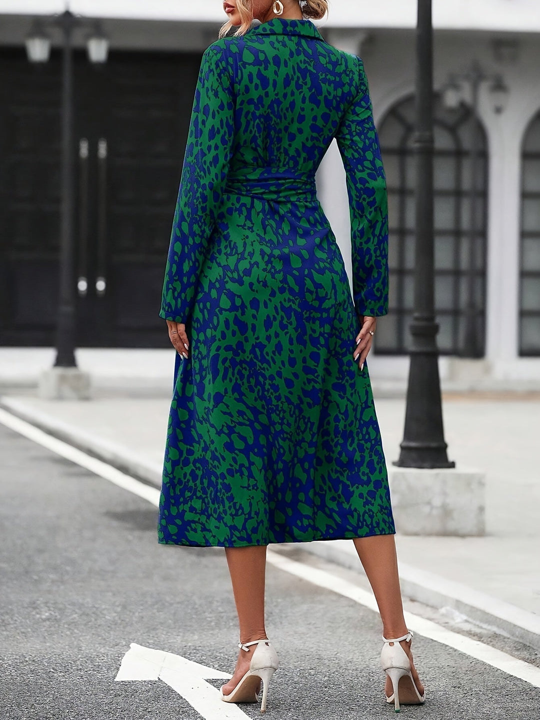 Zafira™ | Vestido Camisa Geométrico