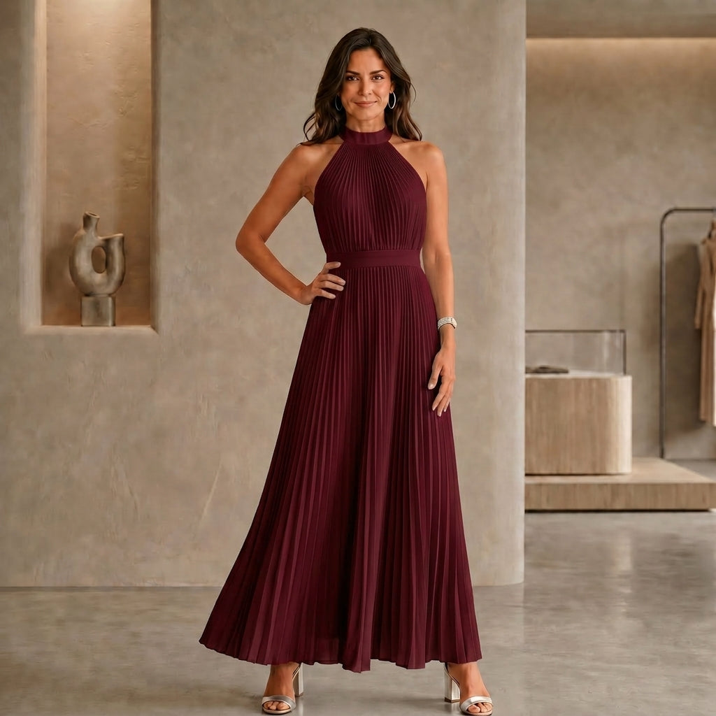 Clara™ | Vestido Largo Plisado Elegante