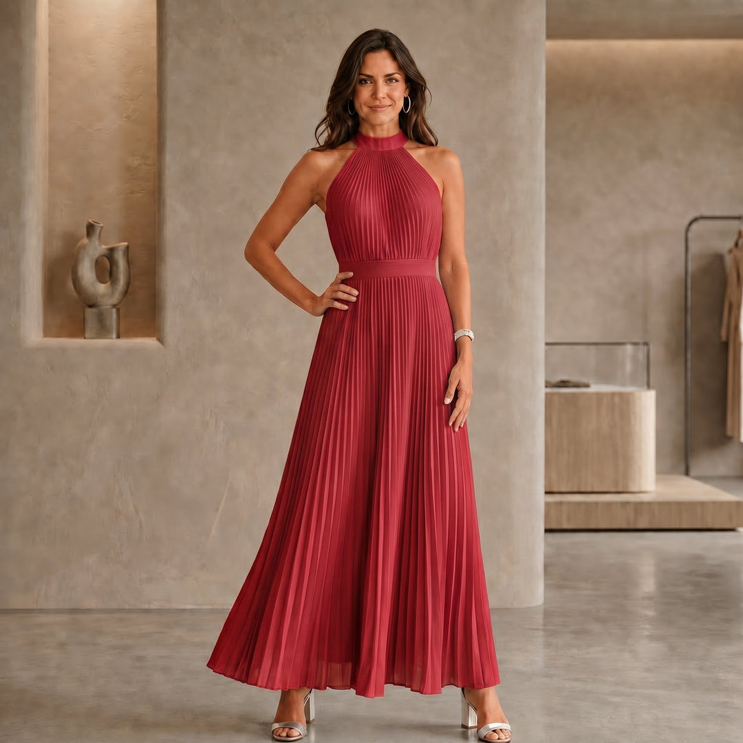 Clara™ | Vestido Largo Plisado Elegante